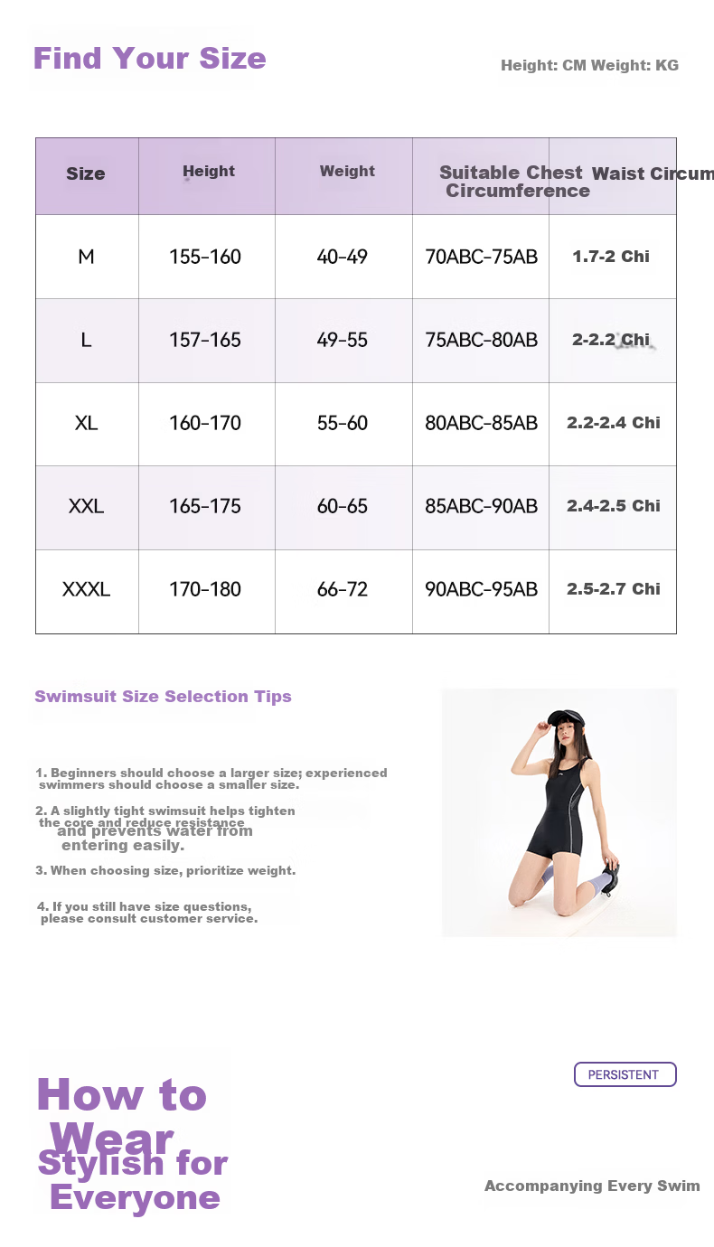 LI-NING Women's One-Piece Square Leg Professional Sports Swimsuit, Tummy Control, Slimming, Spa Vacation Swimwear 1471 Black 2XL 20