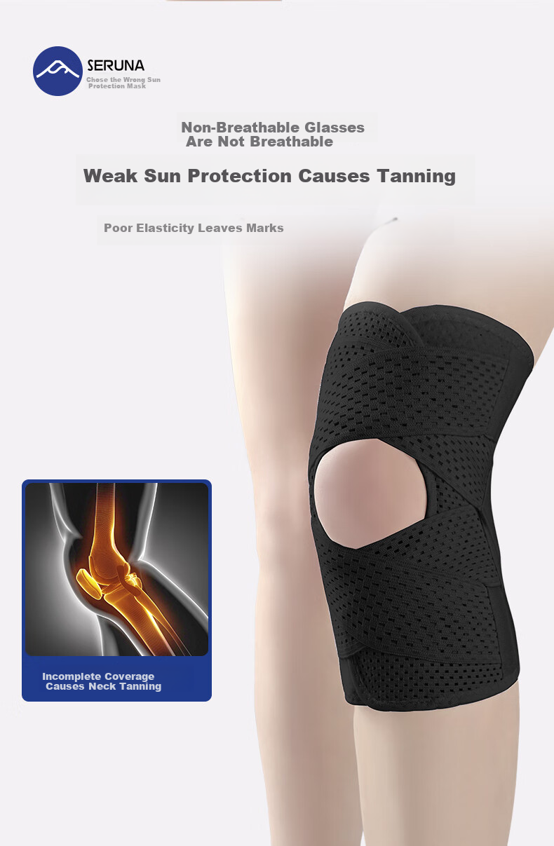 SERUNA Japanese Knee Brace for Meniscus Injury Joint Support Unisex Sports Knee Patella Protector with Sleeve for Jump Rope Running 12
