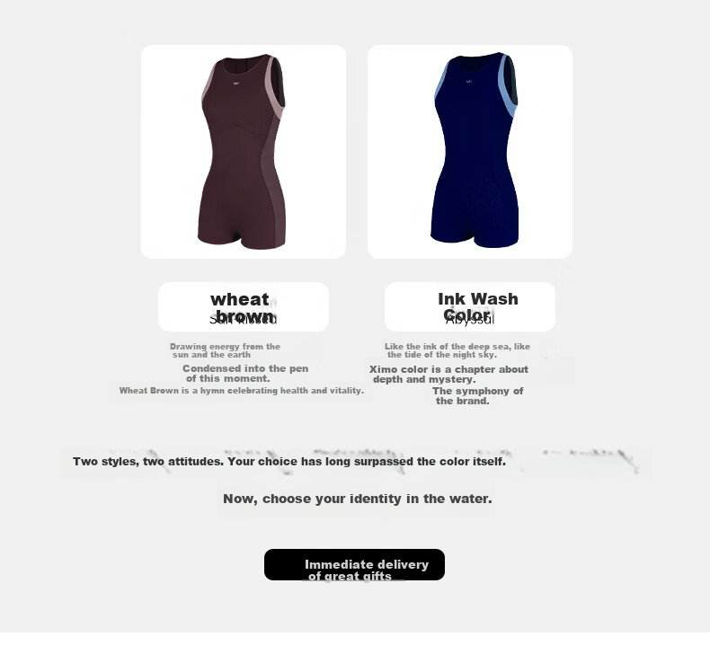 WATERTIME Women's New One-Piece Swimsuit for Swimming Pool, Plus Size, Body-Shaping, Racing Trunks, Thermal Spring Use 17