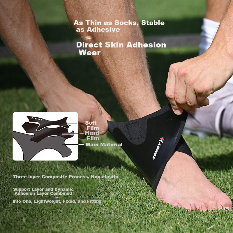 ZAMST Fast Sports Ankle Support Lightweight Breathable Running Ankle Brace Marathon Trail Running Football Protective Gear Left S