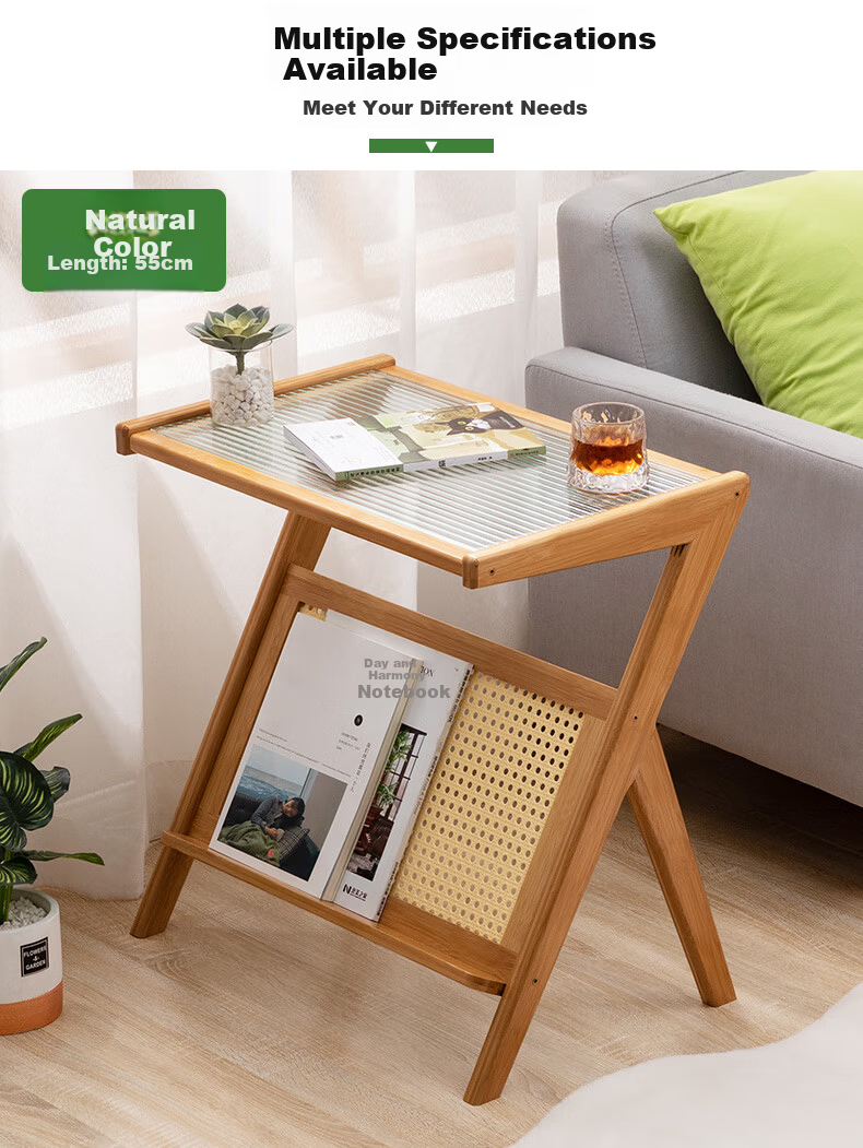 Lao Zhu Craftsman Side Table Living Room Small Tea Table Sofa Side Cabinet Bedside Cabinet Tea Table Bedside Storage Tea Color 13