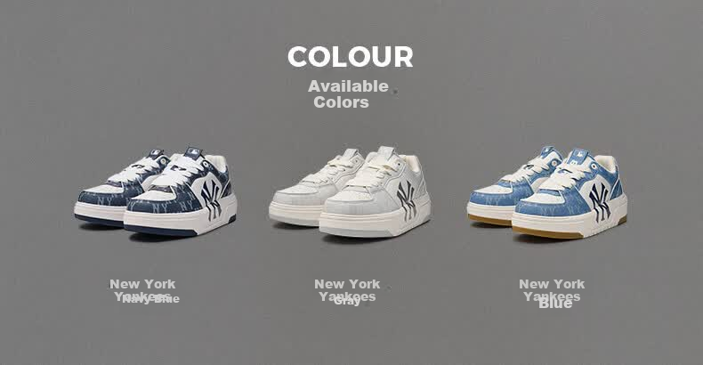 MLB Unisex Vintage Denim Style Senior Shoes New Year Valentine's Day Gift 3ASXCLD4N-50NYS-245 5