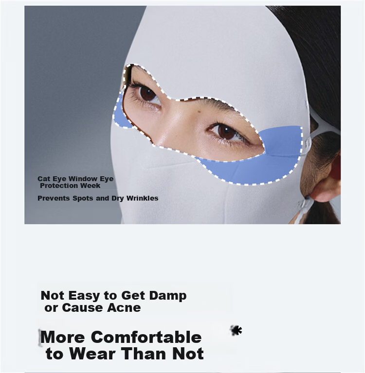 Banana Underlying Protective Face Mask Winter Physical Moisturizing Sunscreen Mask Sensitive Skin Breathable Non-Stuffy Dusk Gray Purple 13