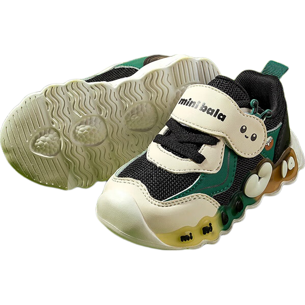 Minibala Kids Light-Up Shoes 2025 New Toddler Walking Shoes Casual Sports Shoes for Boys and Girls