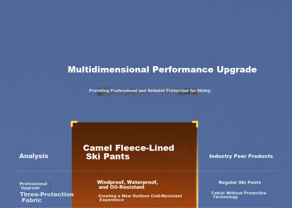 CAMEL Outdoor Ski Pants Women Single Board 2L Waterproof Snow Pants Insulated Warm Windproof Snowboarding Pants Men R256 5