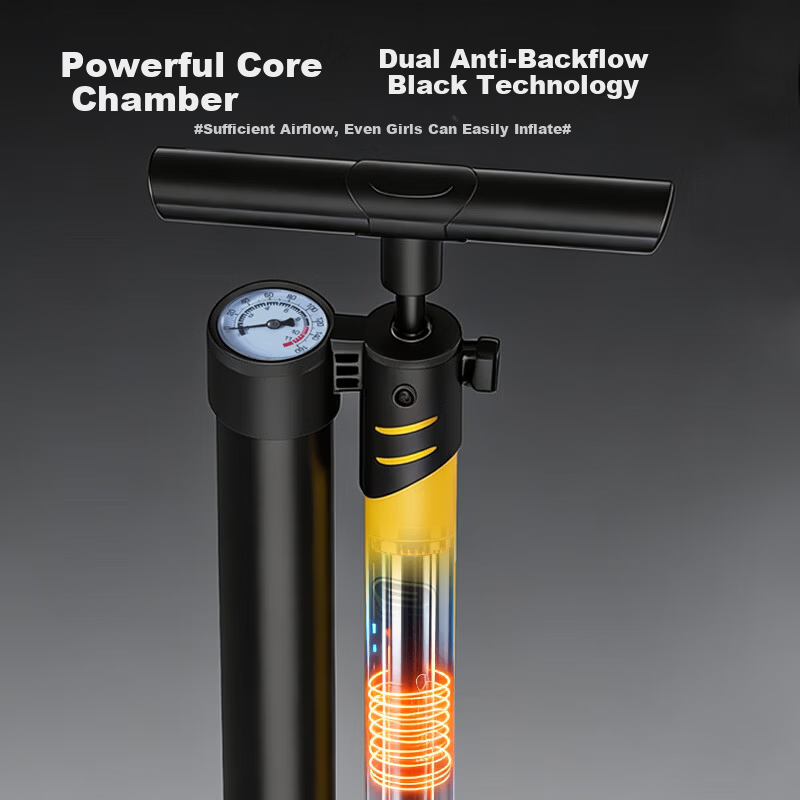 Huangchi Cycling Air Pump Portable High-Pressure Inflator for Bicycle Motorcycle Electric Vehicle Car Basketball Universal