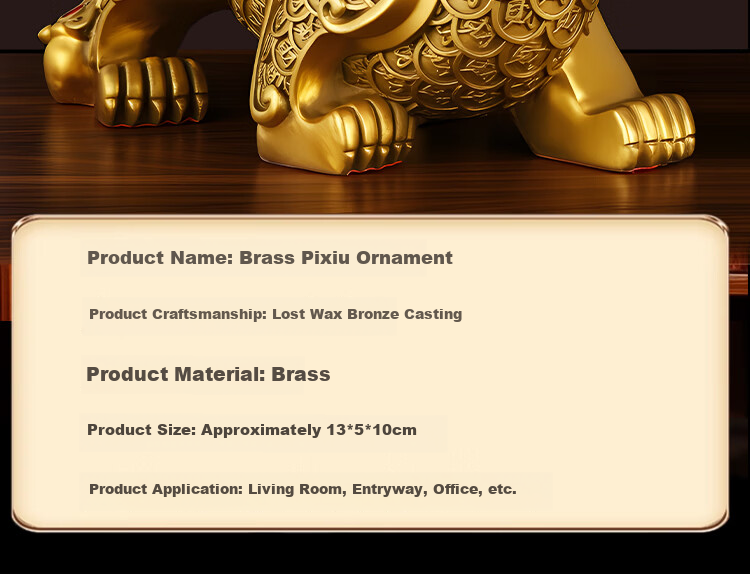 Bin Yue Brass Pixiu Feng Shui Male and Female Pair Crystal Treasure Bowl Living Room Entrance Decoration Office Opening Gift 11