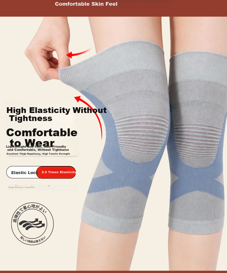 CRALVKOIN Medical Knee Brace for Warmth, Arthritis, Meniscus Injury, Effusion, Cold Legs, Cold Prevention, Autumn And Winter Season, Middle-Aged And Elderly People 5