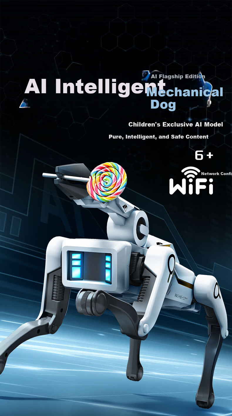 GAILII Robot Dog AI Programming Stunt Drift Remote Control Voice Controlled Kids Toy Birthday Gift for Boys and Girls 4