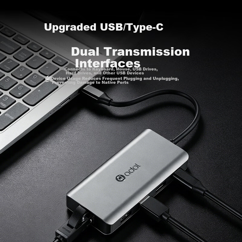 ASUS a Type-C Docking Station USB 3.2 Splitter 10G Transmission RJ45 Gigabit Ethernet HDMI 4K 60Hz Converter USB Expander PD 100W Dock HC702