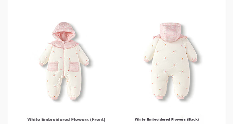 BALABALA balaOne Baby Girls' Down Jumpsuit 2025 Sweet Fashion Romper 208425120209 9