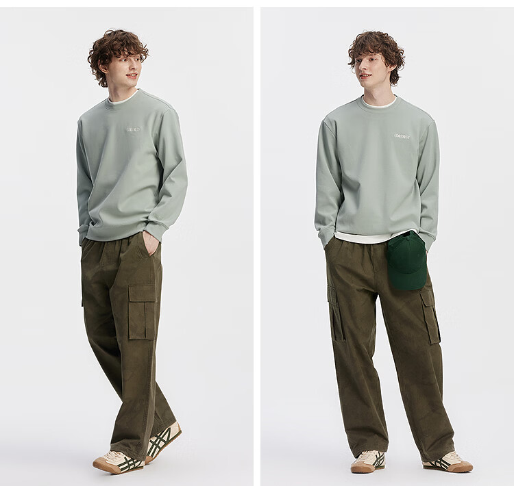 Semir Wang Anyu Collaboration Series Aerospace Sweatshirt Men Autumn Soft Cotton Heavyweight Casual Couple Long Sleeve 22