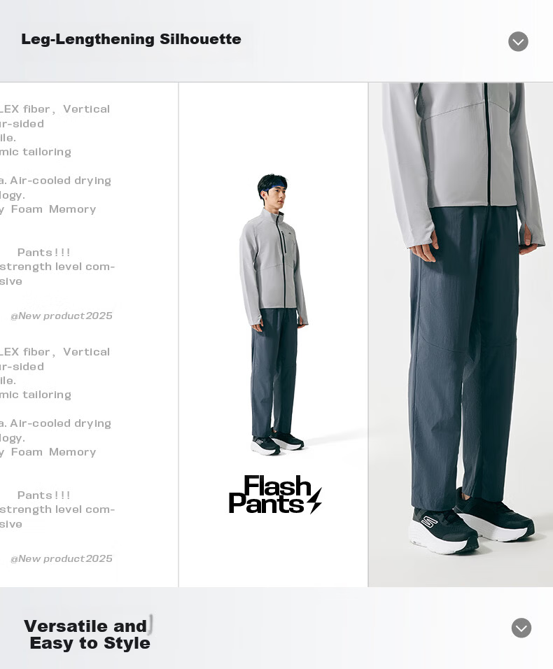 Skechers Flash-Dry Pants | Men's Loose Quick-Dry Moisture-Wicking Casual Sports Long Pants P226M281 3