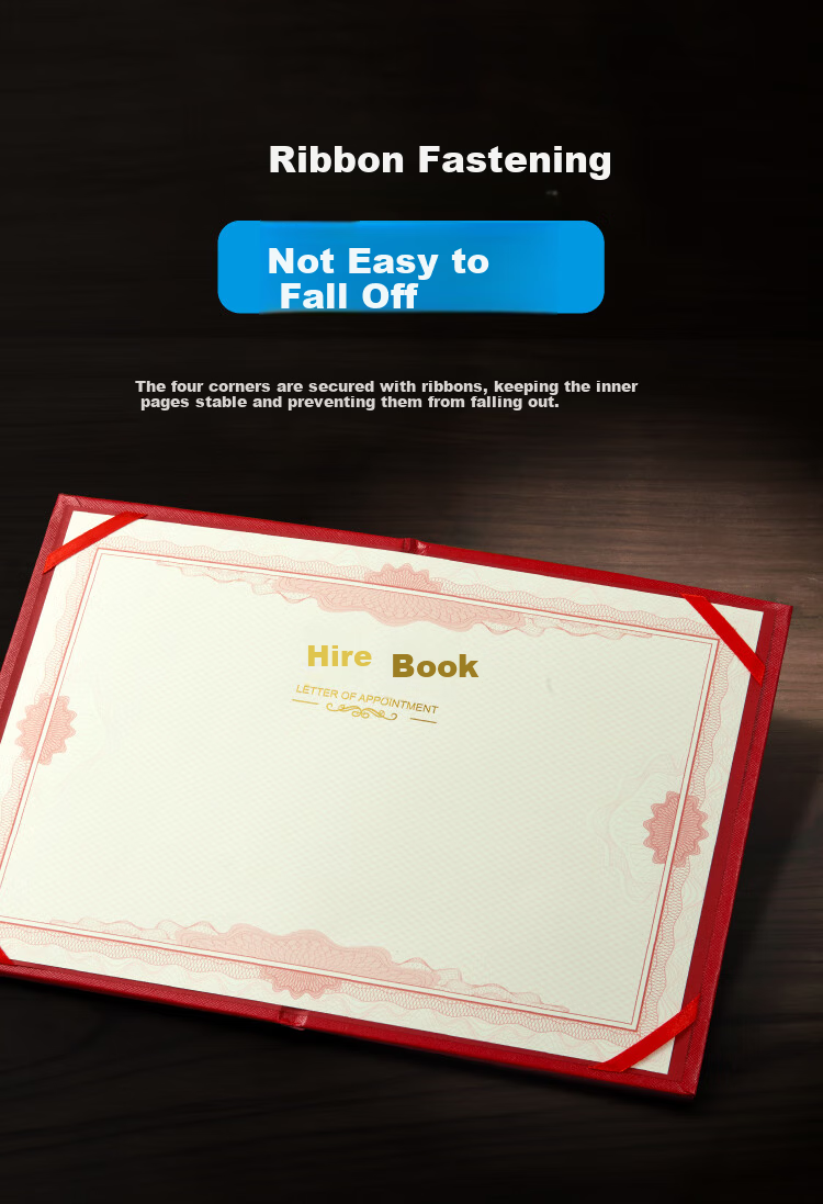 DSB (Disbi) 12K Appointment Certificate Cover Company Employee Award Certificate Glossy Medal Style 1 Book (Includes 2 Inner Pages) 051032 8