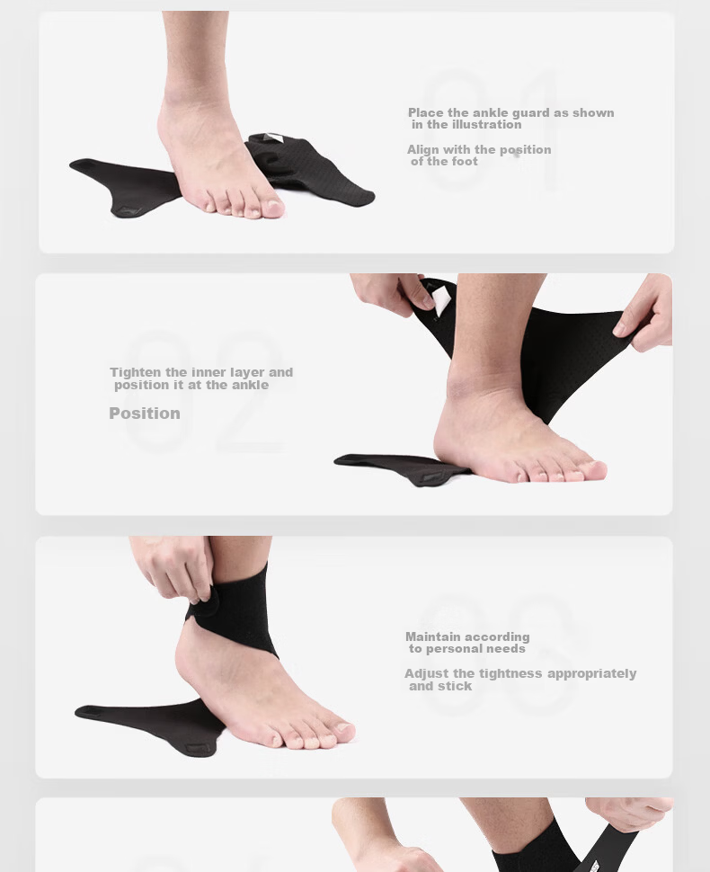 DISHU Ankle Brace Support for Sprained Ankles Ligament Injury Stabilizer Sports Basketball Protective Gear [Pair] 18