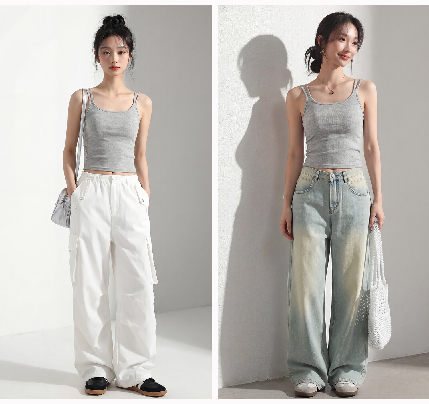 Miiow Women's Summer White Padded Camisole Vest 2026 New Stylish Back Double Shoulder Straps 26