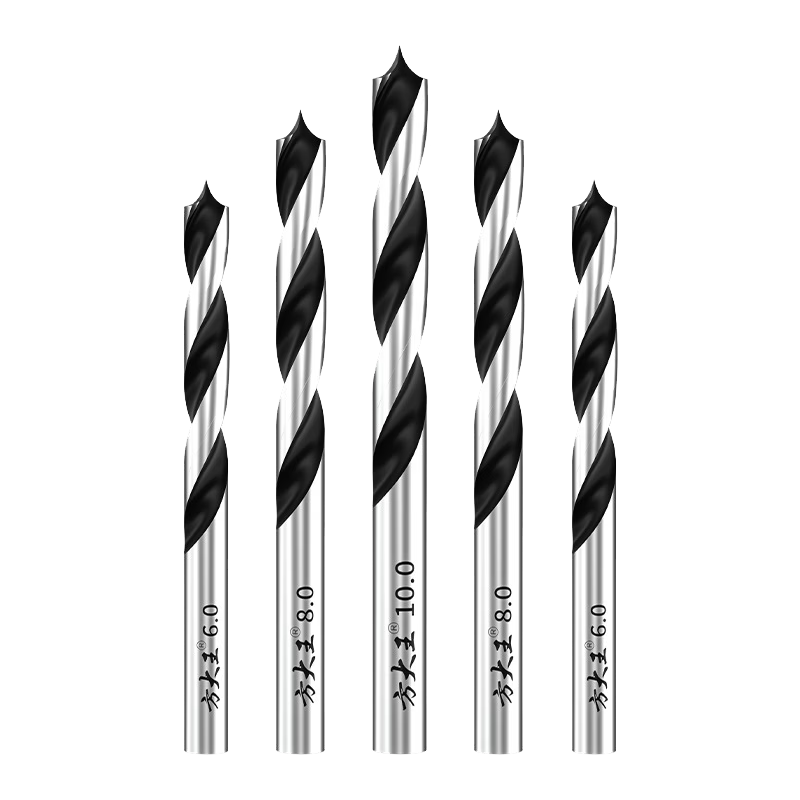 Fang Da Wang Woodworking Tri-Point Drill Bits Hex Shank Precise Positioning Faster Drilling 3+4+5+6mm 4-Pack