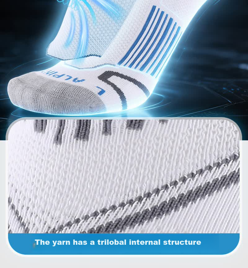ALPINT MOUNTAIN CoolMax Professional Marathon Running Socks Moisture-Wicking Outdoor Sports Trail Running Socks 13