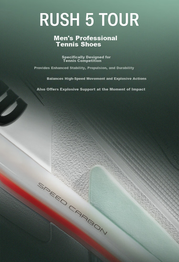 Wilson Rush 5 Tour 2026 New Men's Professional Tennis Shoes Player Edition 2