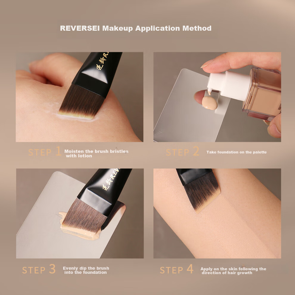 REVERSE Sandalwood T08 Medium Eyeshadow Brush, Soft And Portable, Beginner Makeup Brush, Handmade Ultra-Soft Animal Hair 7