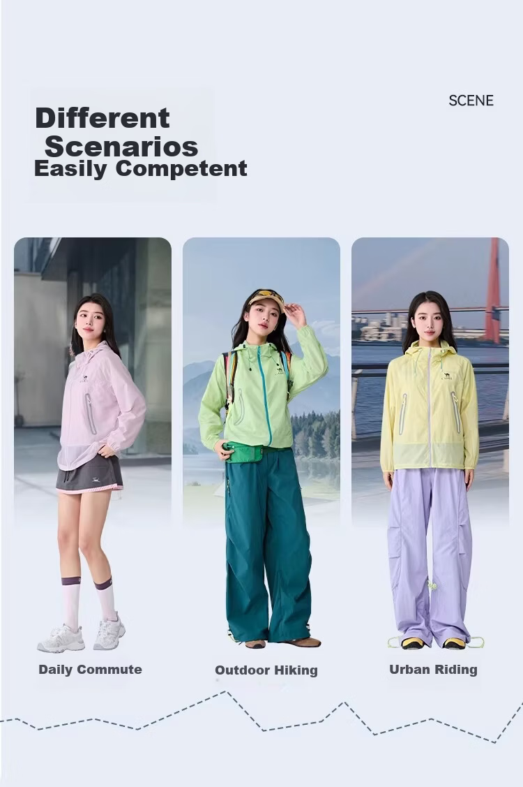 CAMEL 【Muguang ICON】Outdoor Sun Protection Jacket Women 2026 Spring Summer Cooling Breathable Moisture-Permeable Durable Jacket Men O006 6