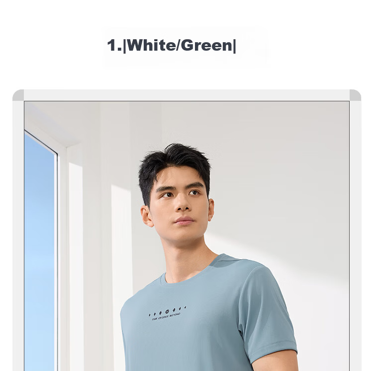 361° Men's Spring Summer Sports Quick-Dry T-Shirt Fitness Casual Short Sleeve Top Base Layer 652624122-1 3