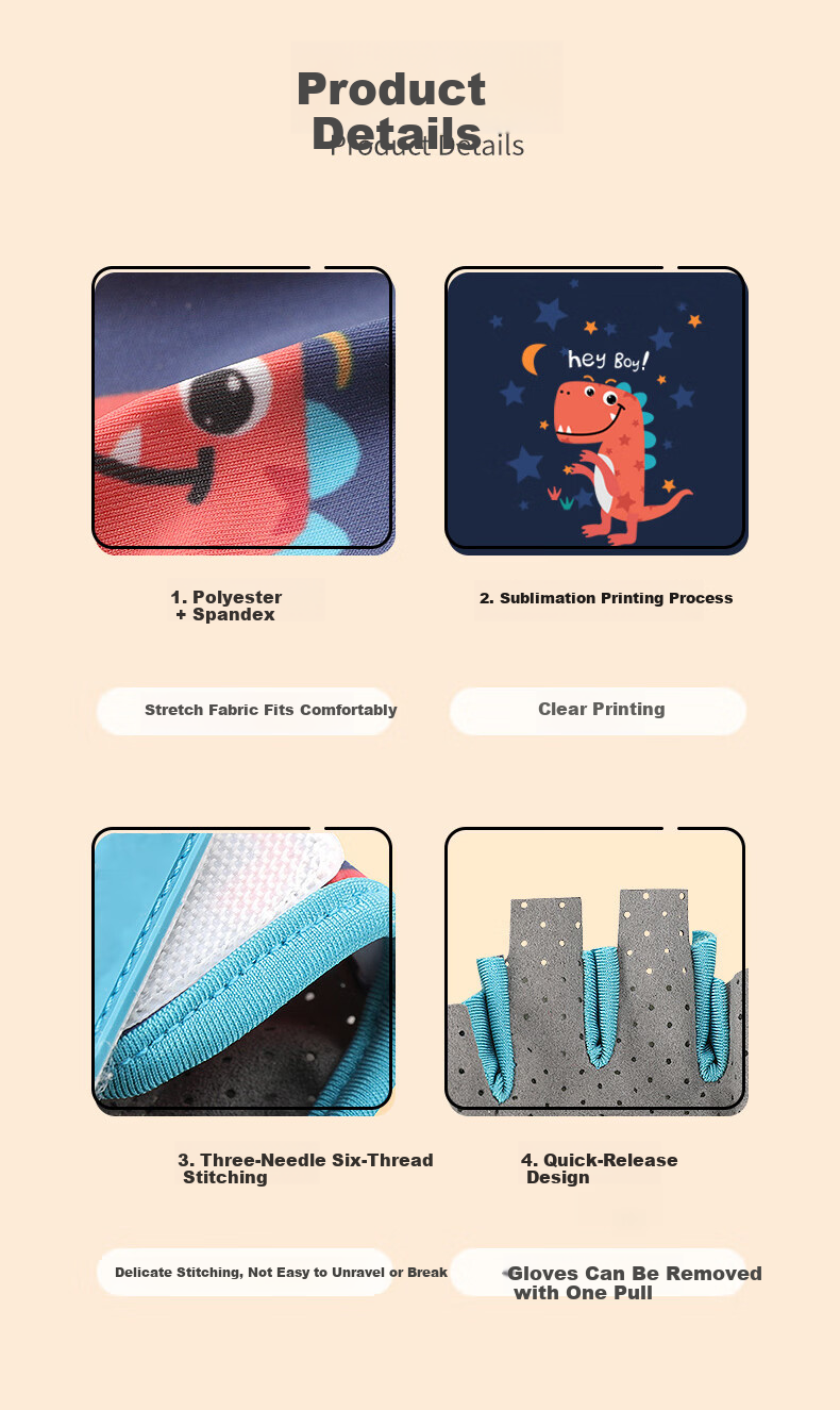 40,000 Kilometers Children's Sports Gloves Unisex Outdoor Half-Finger Breathable Cycling Roller Skating Anti-Slip Thin Anti-Blister Blue 10