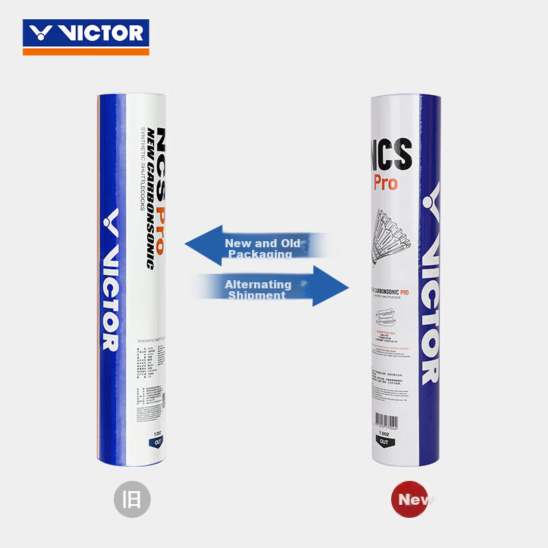 VICTOR NCS Pro 76 Speed Synthetic Feather Badminton Shuttlecock Competition Grade Indoor Outdoor Durable Stable 8