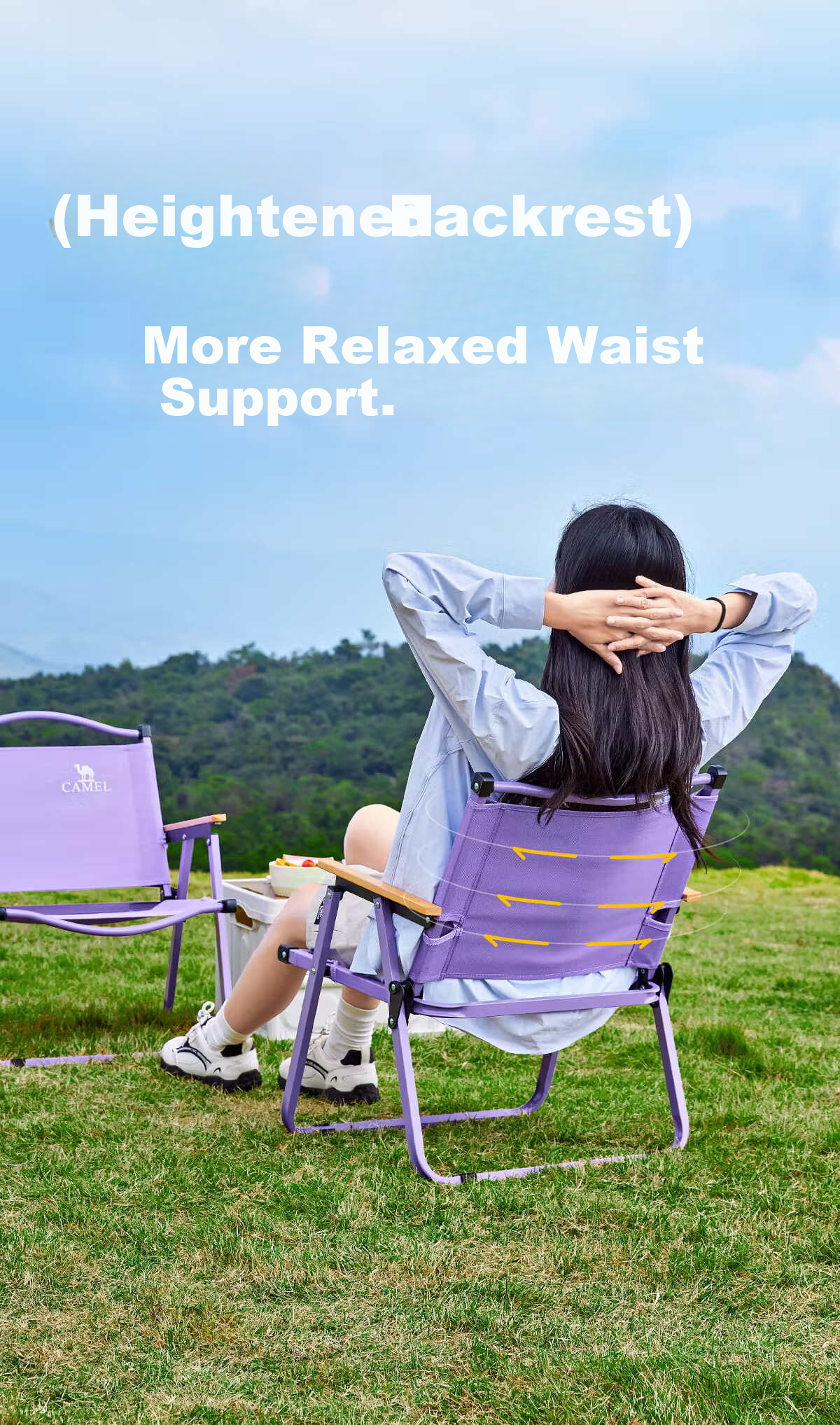 CAMEL Outdoor Egg Roll Table Camping Table and Chair Camping Equipment Picnic Folding Table 0114C Natural Wood Color 12