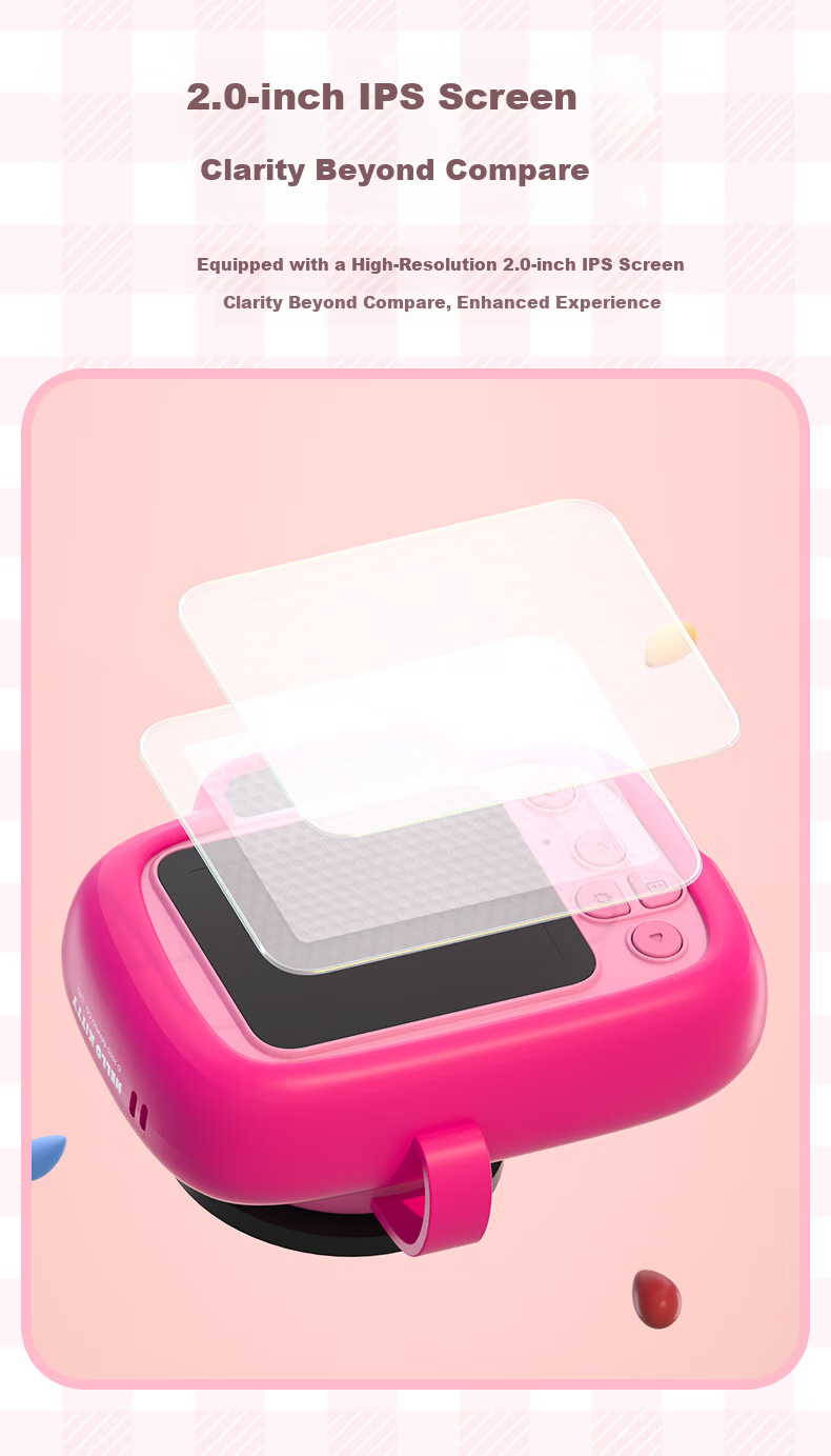 MAQUCC Kids Camera for Photography 6-10 Years Birthday Gift Student Girls 7-14 Years Hello Kitty Toy Practical Party Favor 8-12 18