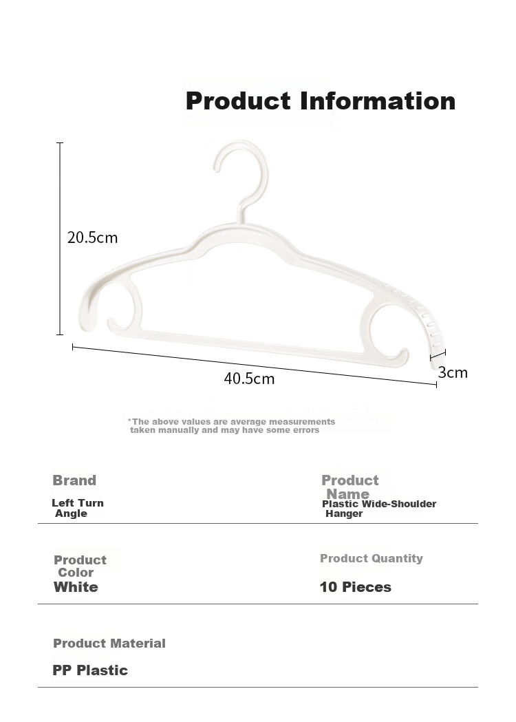 Left Turn Corner Clothes Hanger Wide Shoulder Non-Marking Thickened Anti-Slip Coat Rack Clothes Drying Hanger Prevents Bulging 12