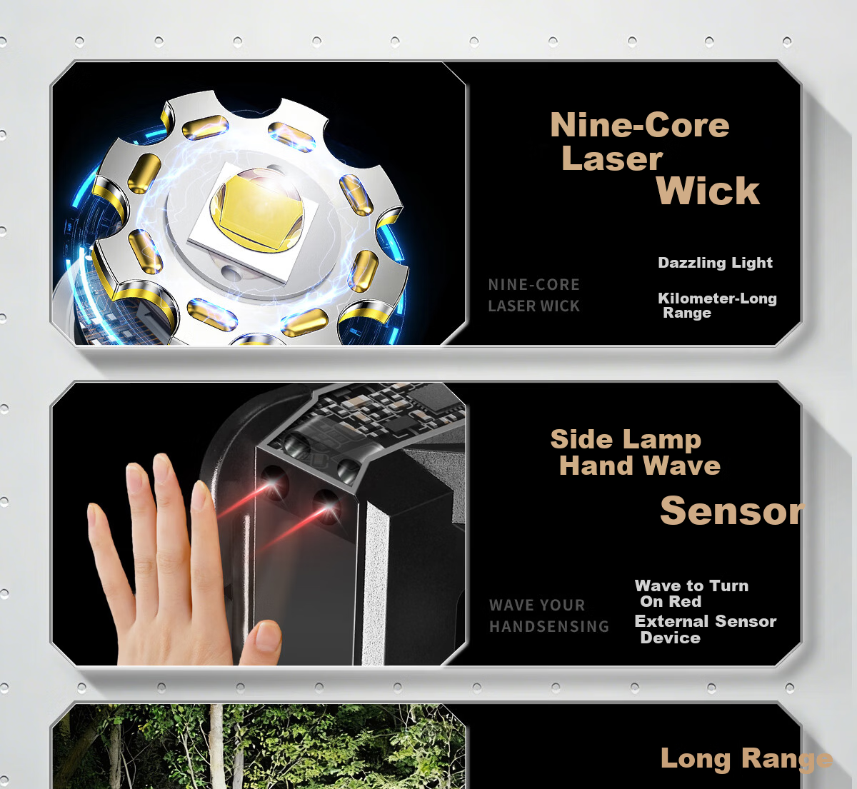 MAX LOAD Headlamp High Brightness Rechargeable Outdoor Fishing Long Battery Life Large Capacity Head-Mounted Flashlight Mining Lamp 8