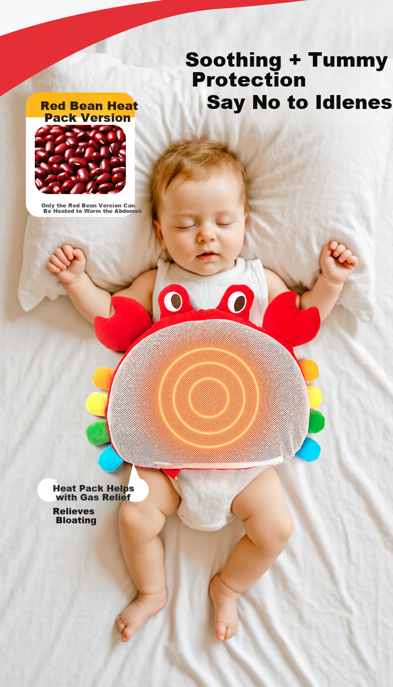 Qinbabe Rattle Newborn Baby Vintage Sheepskin Drum 1-Year-Old Wooden Handheld Bell Toy Children's Day Birthday Gift 4