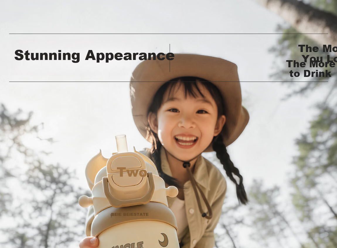 BEIE BEIESTATE Explorer Kids Insulated 3-in-1 Straw Cup 316L Stainless Steel Kindergarten Baby Water Bottle School Use 17