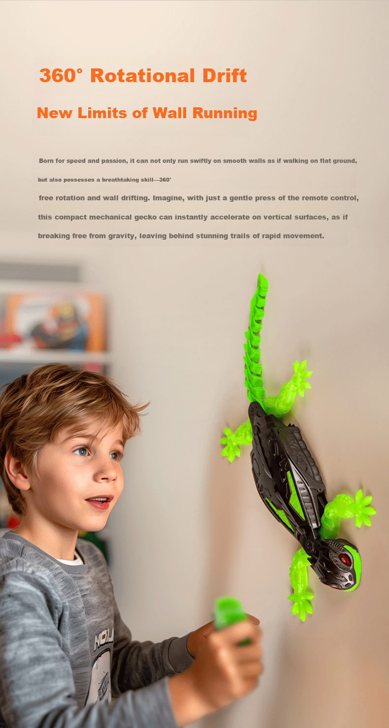 Alien Toy Wall Climbing Gecko Stunt Car Mechanical Bionic Popular Kids Gift Children's Day Present 6