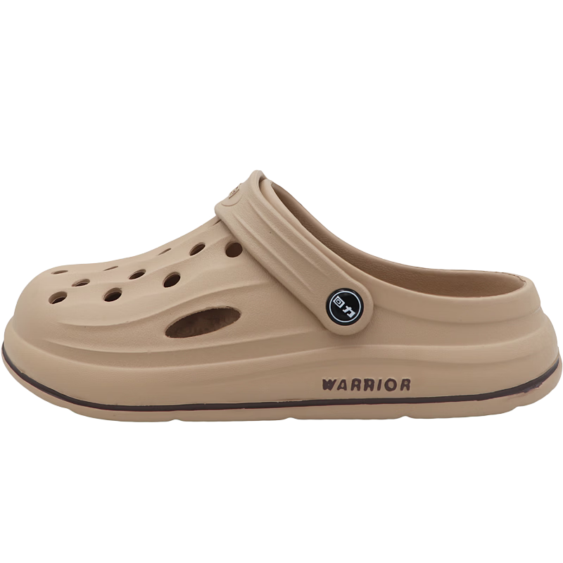 Warrior Men's Soft Thick-Soled Sports Sandals Outdoor Durable Beach Shoes SDJ-0227 Khaki Size 42