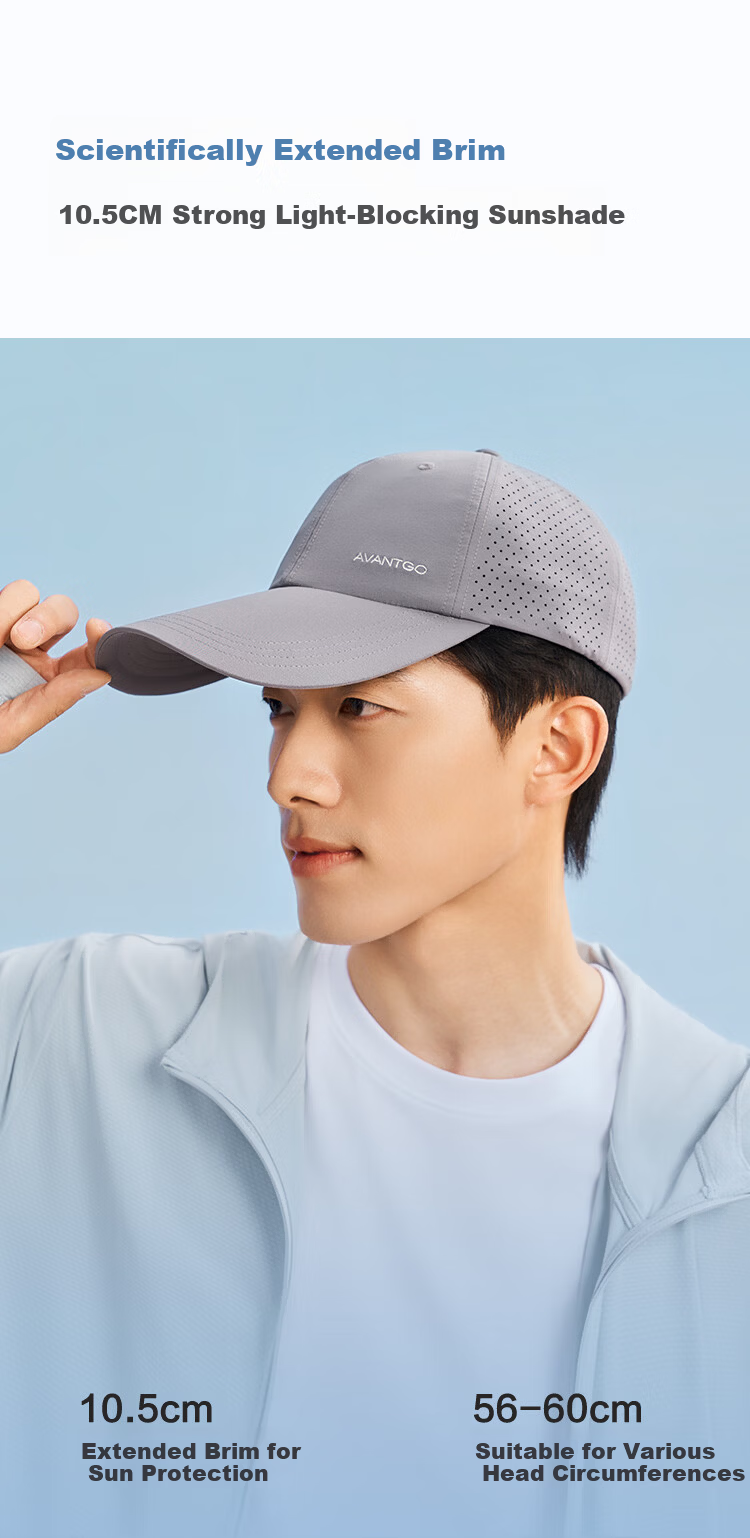 HLA Men's Breathable Baseball Cap Quick-Dry Mesh Design Summer Sun Protection Simple Commuter Sports Comfortable and Sweat-Resistant 3