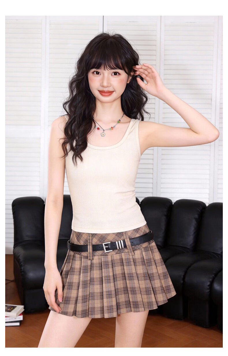 TonLion Women's Square Neck Slim Fit High Elasticity Sexy Camisole Vest Top Slimming Layering Shirt 13