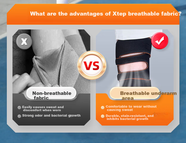 XTEP Knee Brace for Meniscus Injury Joint Knee Synovitis Ligament Patella Running Mountaineering Basketball Badminton 3