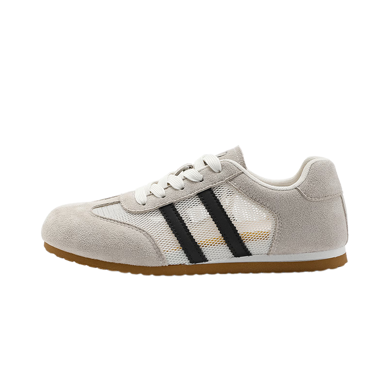 La Chapelle Women's Sneakers Summer Mesh Breathable Soft Sole Casual Shoes H6628-2 Beige Gray Black Mesh Style Size 35