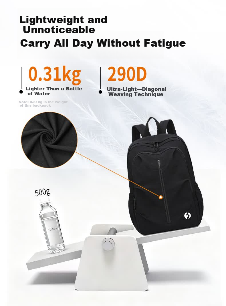 361° Men's Outdoor Travel Backpack Ultra Lightweight Foldable Large Capacity Water-Resistant Double Shoulder School Bag for Women 5