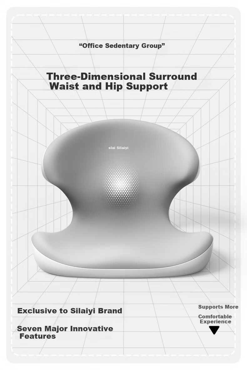 Slyeiy Lumbar Support Cushion Office Backrest Ergonomic Waist Pillow Popular New Product 2