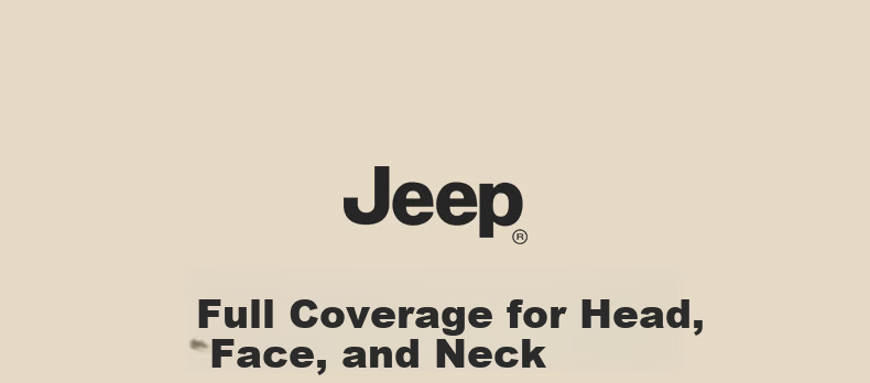JEEP Winter Fleece Lined Hat and Neck Warmer for Men, Windproof and Cold Resistant Face and Neck Protection Mask for Cycling, Women's Gray 4