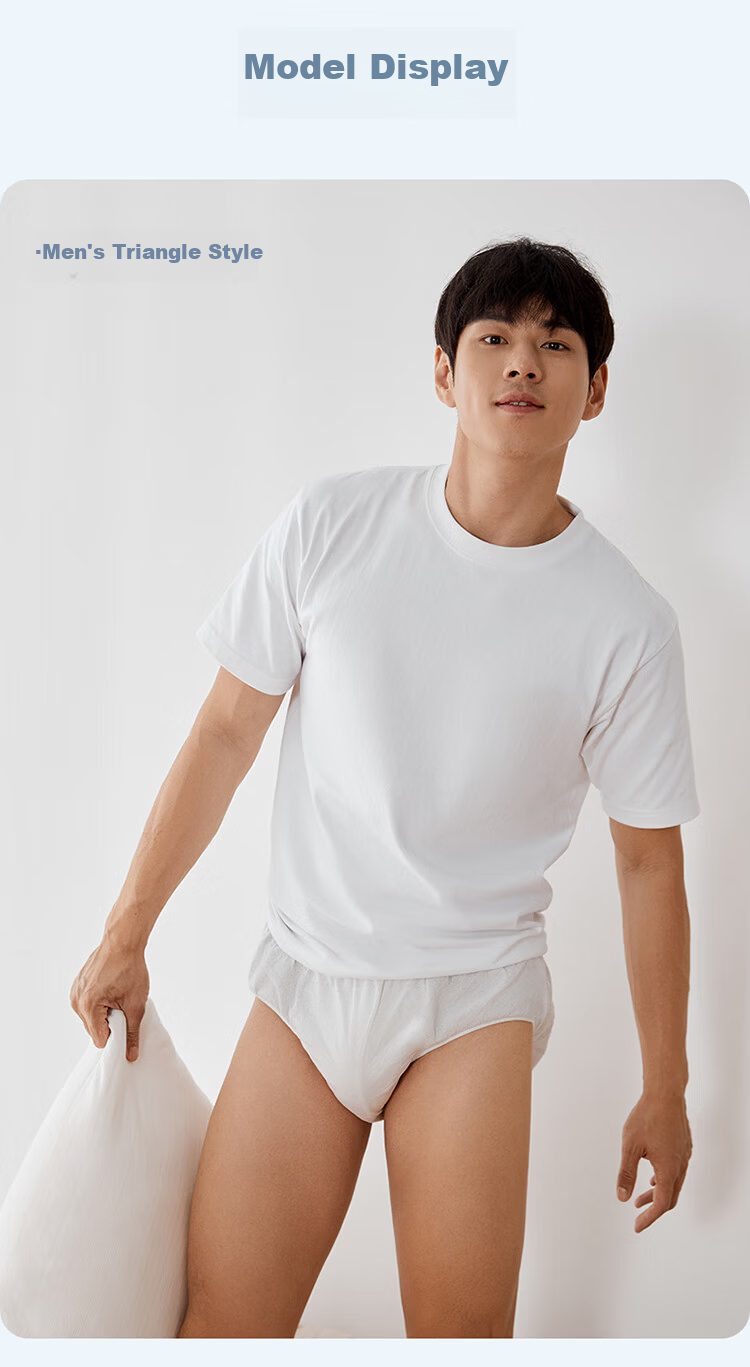 PurCotton Men's Disposable Cotton Boxer Briefs Travel Portable Business Trip Wash-Free Lint-Free 11