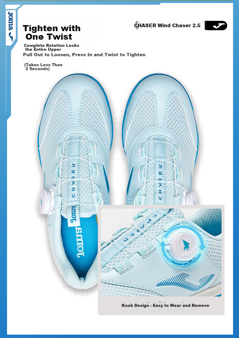 JOMA Kids Soccer Shoes TF Turf Studs Youth Student Professional Competition Training Shoes Light Blue Size 32 4