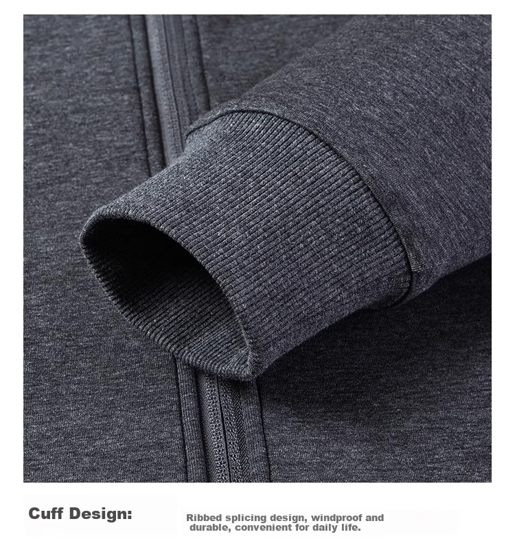MONTAGUT Air Layer Cardigan Men's Solid Color Sweatshirt Portable Casual Jacket Shadow Blue 3XL 8
