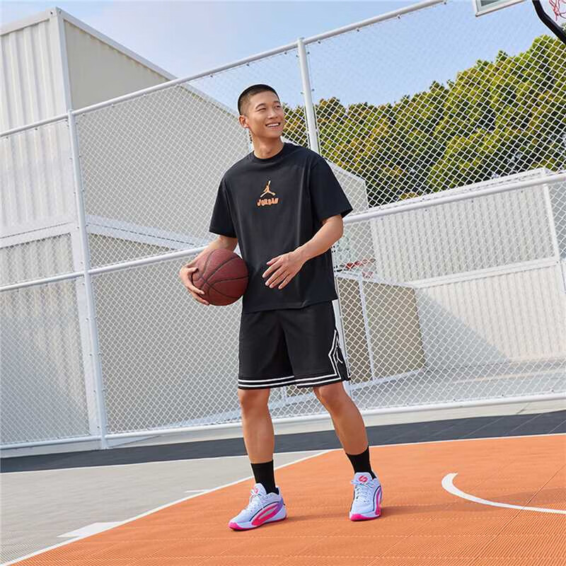Jordan Men's Summer New Basketball Loose Casual Shorts IF5833-011 Black XL