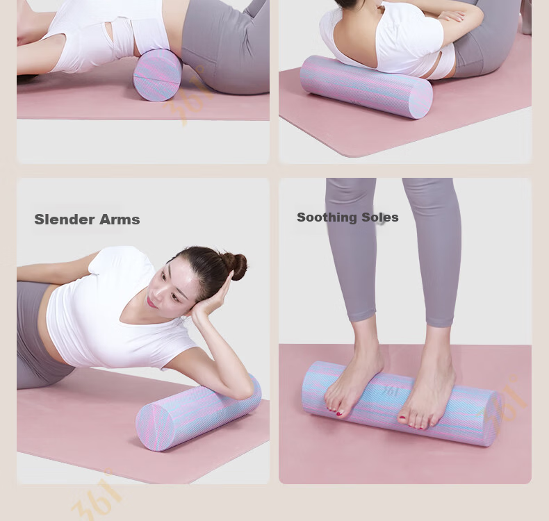 361° Solid Wolf Tooth Foam Roller Floating Point Muscle Relaxation Professional Roller Leg Massage Yoga Fitness 16