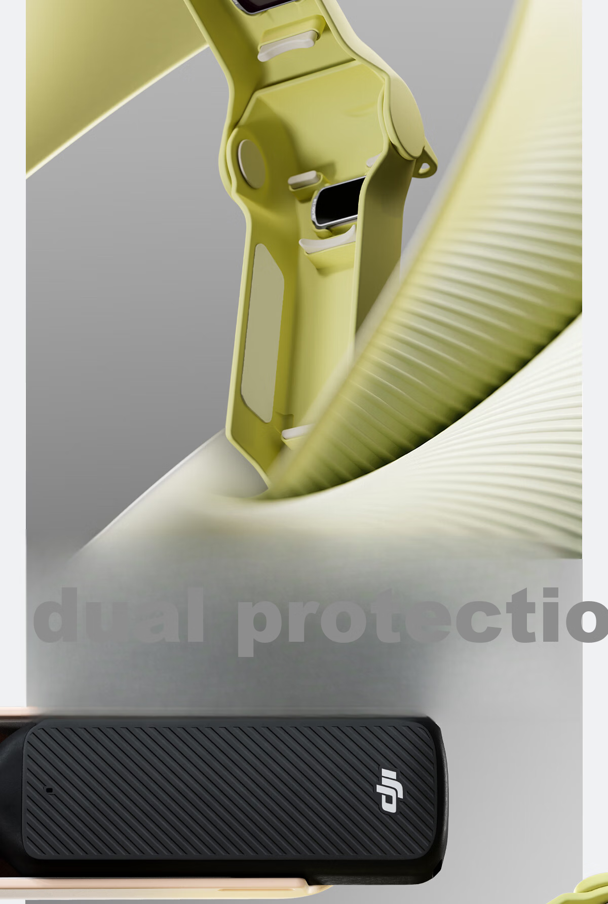 Iron Head Protective Case for DJI Pocket 3 Accessories, Shockproof and Scratch-Resistant Gimbal Cover, Lens and Screen Cap Storage Stand Set, Off-White 9