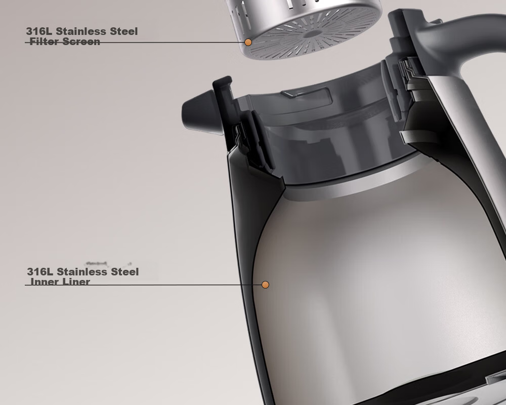 FGA Fugang Stewing Tea Pot Household Stewing and Brewing Insulated Pot 316L Stainless Steel Tea Water Separation Large Capacity Office Teapot 21